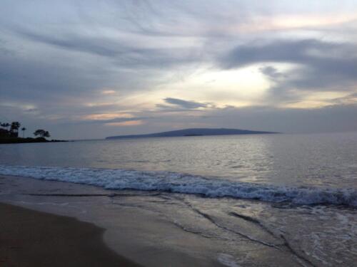 Ho'olei Wailea beach at dawn