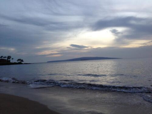 Ho'olei Wailea beach at dawn